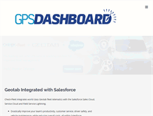 Tablet Screenshot of gpsdashboard.com